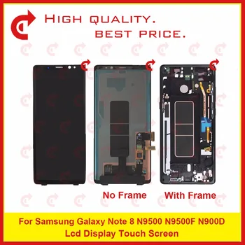 

ORIGINAL 6.3" For Samsung Galaxy Note 8 N9500 N9500F N900D N900DS Lcd Display Touch Screen Digitizer Assembly Complete Frame