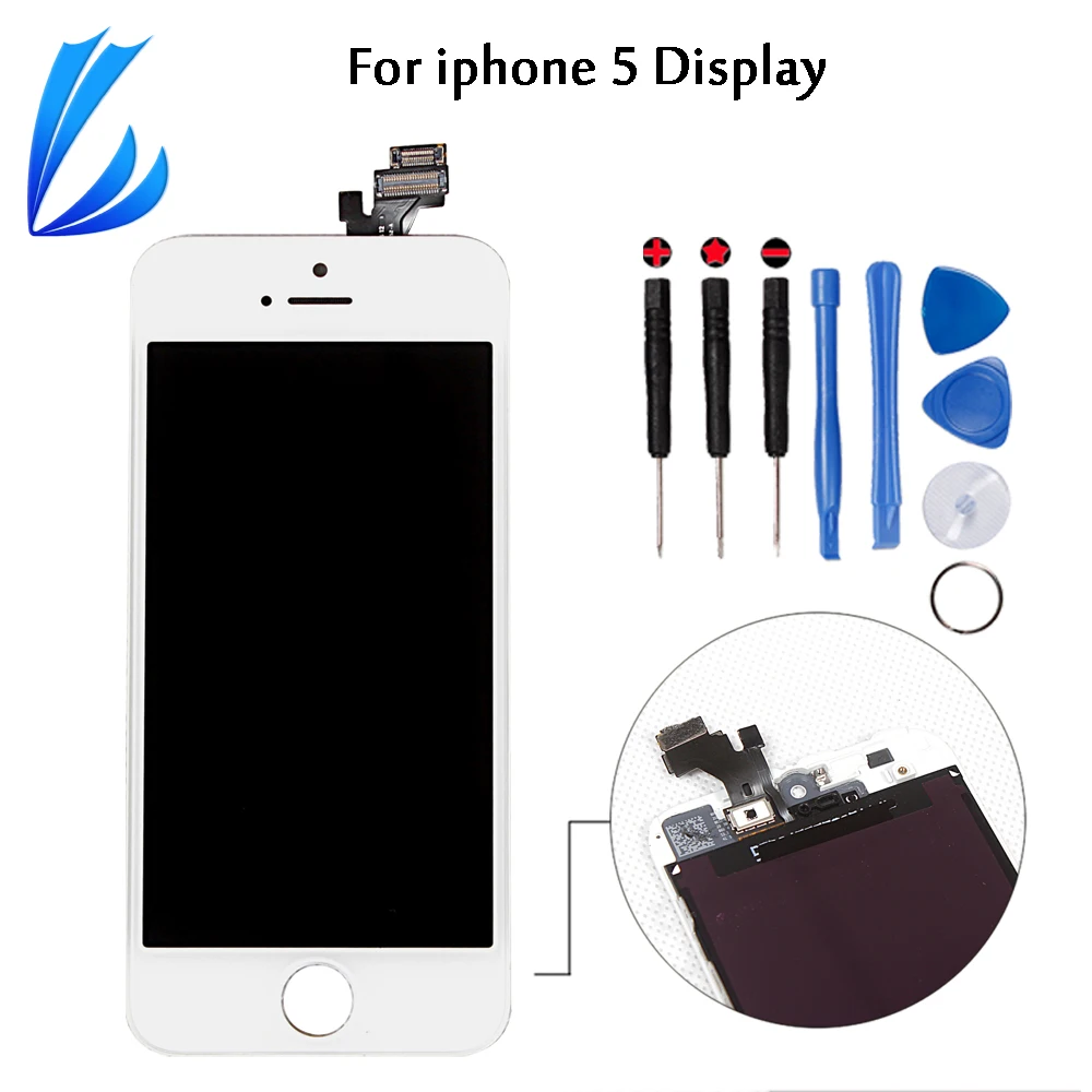 

LL TRADER 100% Tested Display Pantalla For iPhone 5 5G Screen Replacement Mobile Phone LCD Touch For iPhone5 Digitizer Assembly