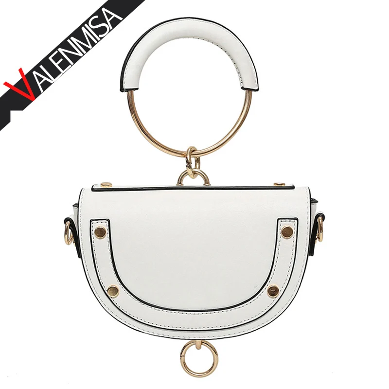 

VALENMISA Ring Bags Handbags Women Famous Brands Saddle Shoulder Bag Fashion Small Flap Bag Designer Ladies Messenger Bag Summer
