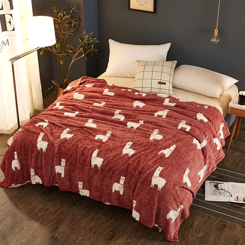 

2019 Brand Home textile 4sizes microfiber blanket sofa towel soft blanket sheets flannel for adults cover the bed