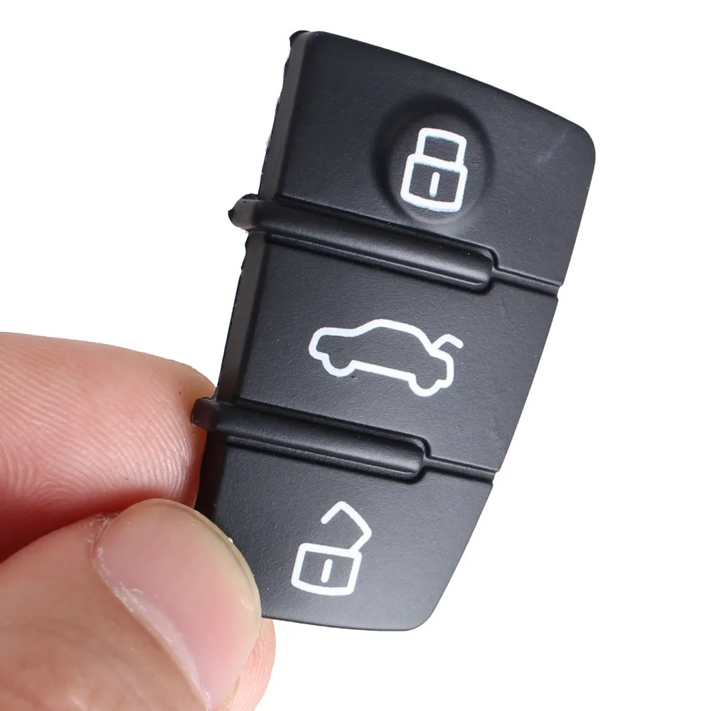 10 шт. Новые 3 кнопки ремонт починка футляр для дистанционного ключа резиновая накладка кнопки для Audi A3 A4 Allroad A5 A6 Avant A8