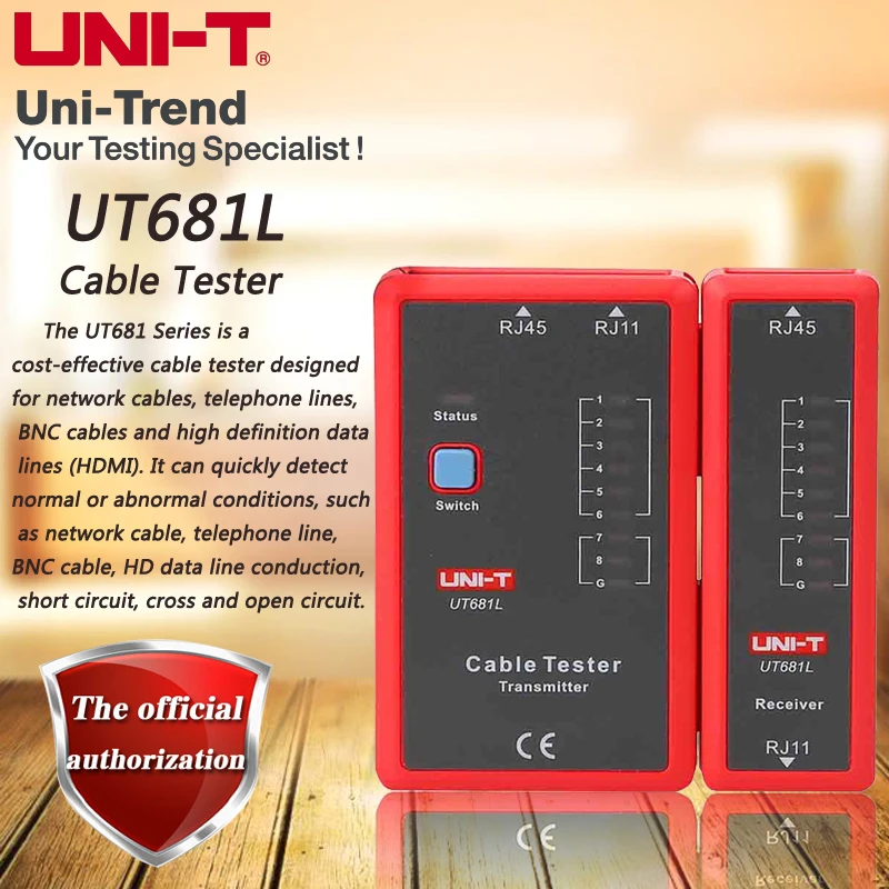 Unit Ut681l Cable Tester Network Cable / Telephone Line Dualuse