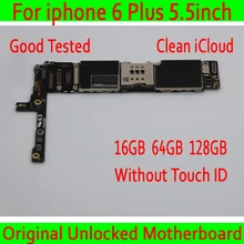 Разблокированная материнская плата для iphone 6 plus материнская плата, 16 ГБ/64 Гб/128 ГБ версия Логическая плата для iphone 6 P MB пластина без сенсорного ID
