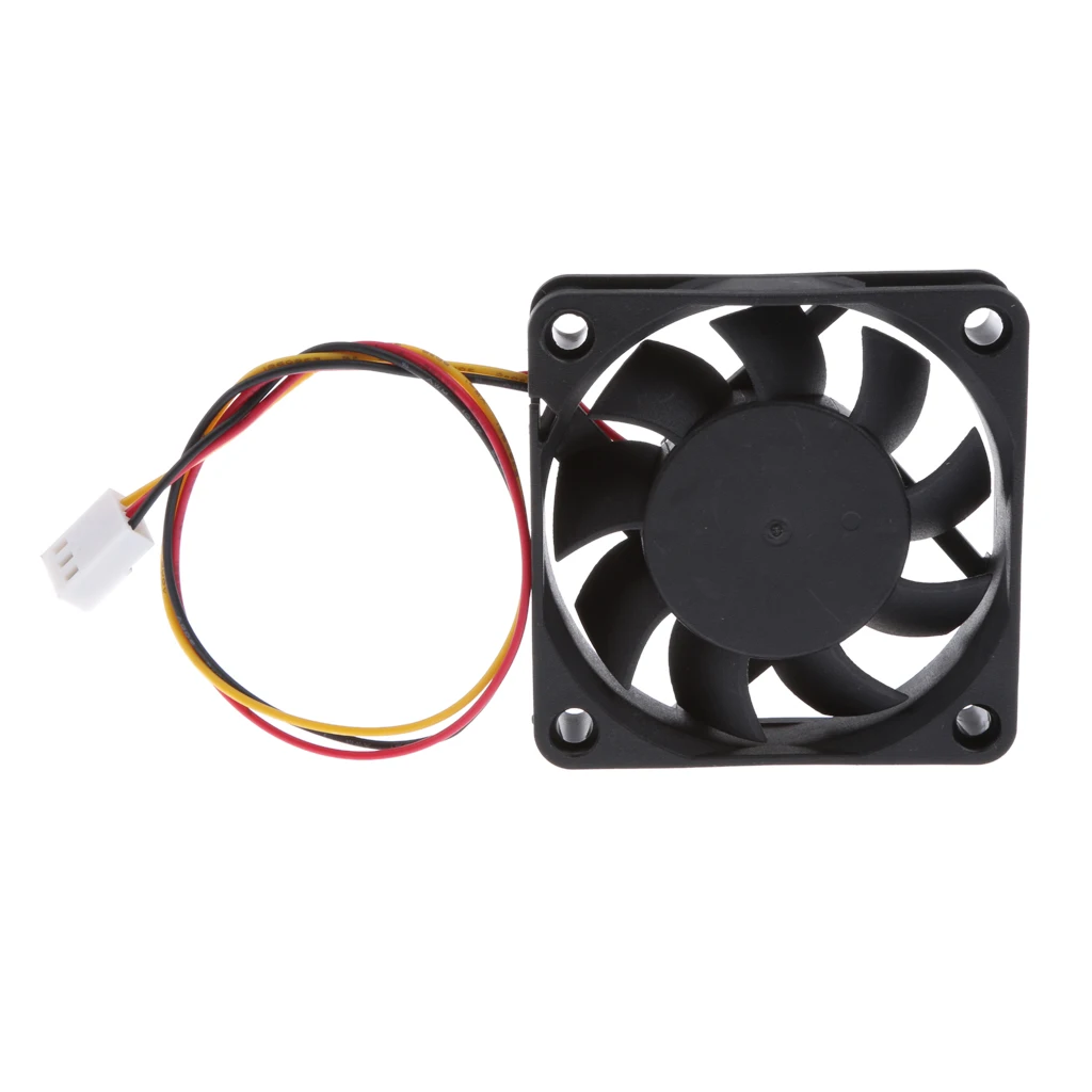 Dovewill 4pieces 12V 3Pin 60mm Mini 6cm Fan Silent Computer Cooler Cooling Fan PC