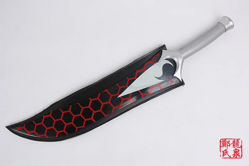 Free Shipping Archer Class Replica Twin Swords For Fate Stay Night Excalibur Anime Cosplay Sword Red Silver Supply Carbon Steel