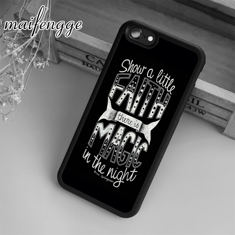 

maifengge Bruce Springsteen Case For iPhone 6 6S 7 8 Plus X 5 5S SE Case cover for Samsung S5 S6 S7 edge