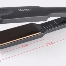 KEMEI KM-329 Профессиональный турмалиновый керамический нагревательный выпрямитель для волос Инструменты для укладки с быстрым нагревом тепловая производительность