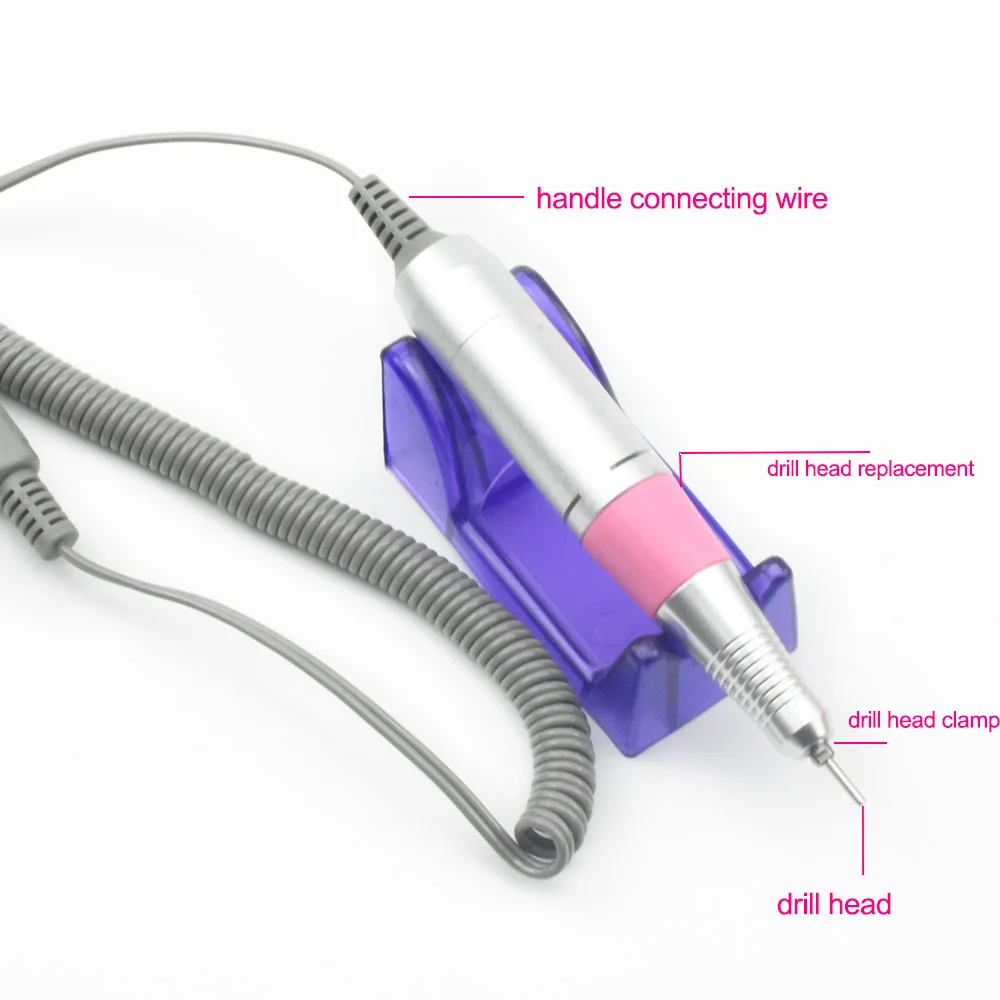 Профессиональная электрическая дрель для ногтей, 35000 об/мин, электрическая машинка для обработки ногтей, сверлильный аппарат, набор инструментов для педикюра, пилочка для ногтей