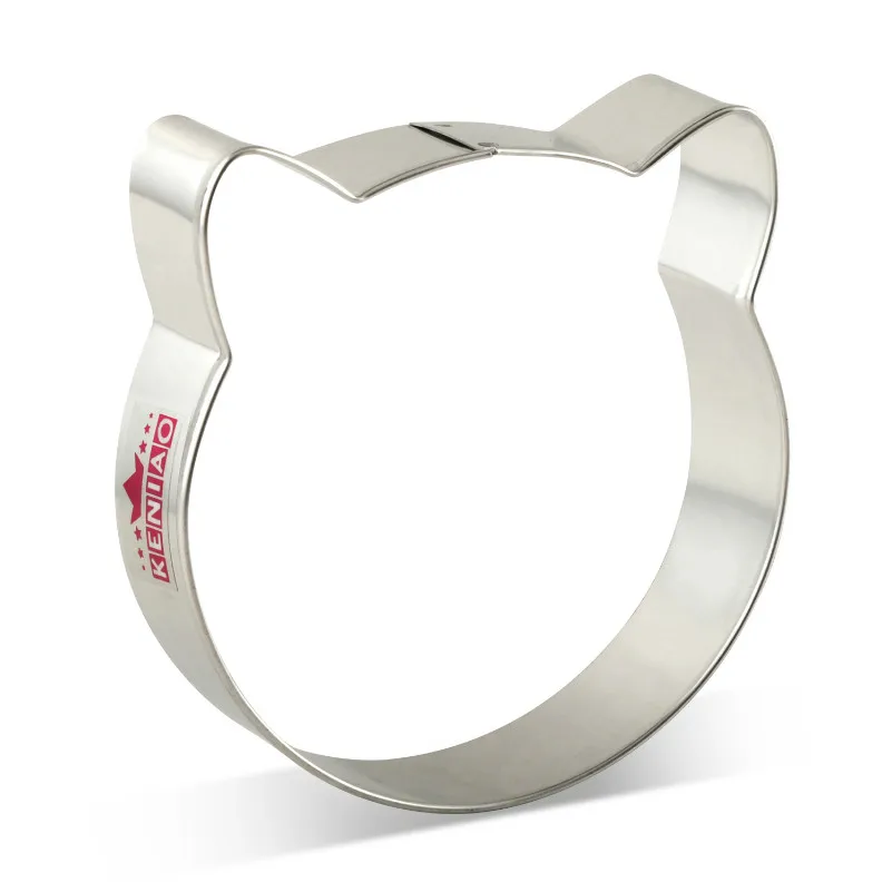 

KENIAO Cat Face Cookie Cutters kitty Cat Face For Party Biscuit / Fondant / Pastry / Bread Cutter- 8.2 x 8.5 cm -Stainless Steel