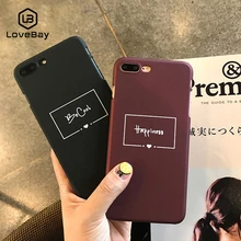 Lovebay Модный чехол для телефона с надписью «Красное вино» для iPhone X, XR, XS, Max, 8, 7, 6, 6s Plus, милые Жесткие ПК-Чехлы с забавными мультяшными буквами