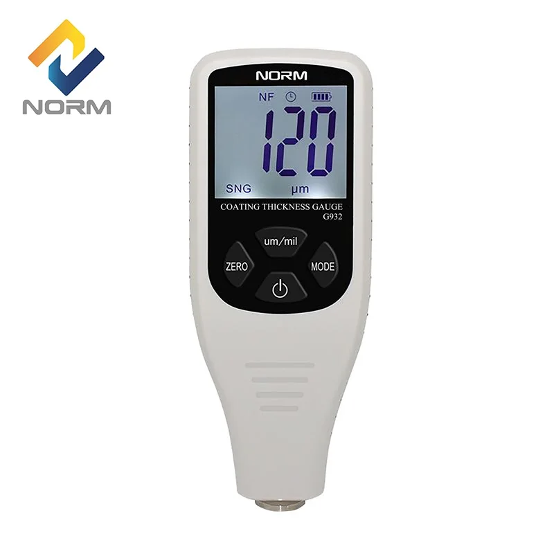 

NORM Coating Thickness Gauge High Precision Nondestructive Paint Thickness Tester Meter Measuring Range 0~1300um