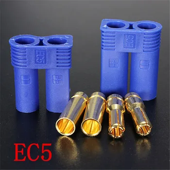 

50 Pair/Lot EC5 Banana Plug 5mm Bullet Connector Female Male Connector for RC ESC Lipo Battery Motor Part Accessory
