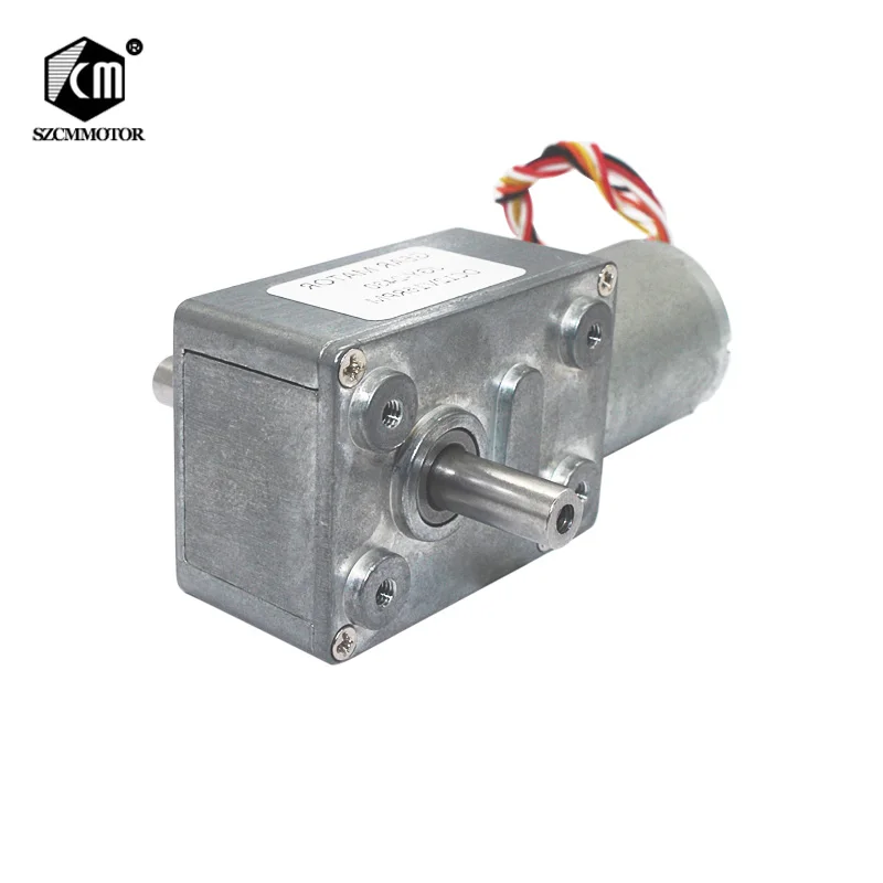 Низкая Шум долгий срок службы DC12V 24 В двойной Выход Вал Червь бесщеточный