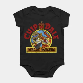 

Baby Onesie Baby Bodysuits kid t shirt Funny novelty Chip N Dale Rescue Rangers - Distressed cool