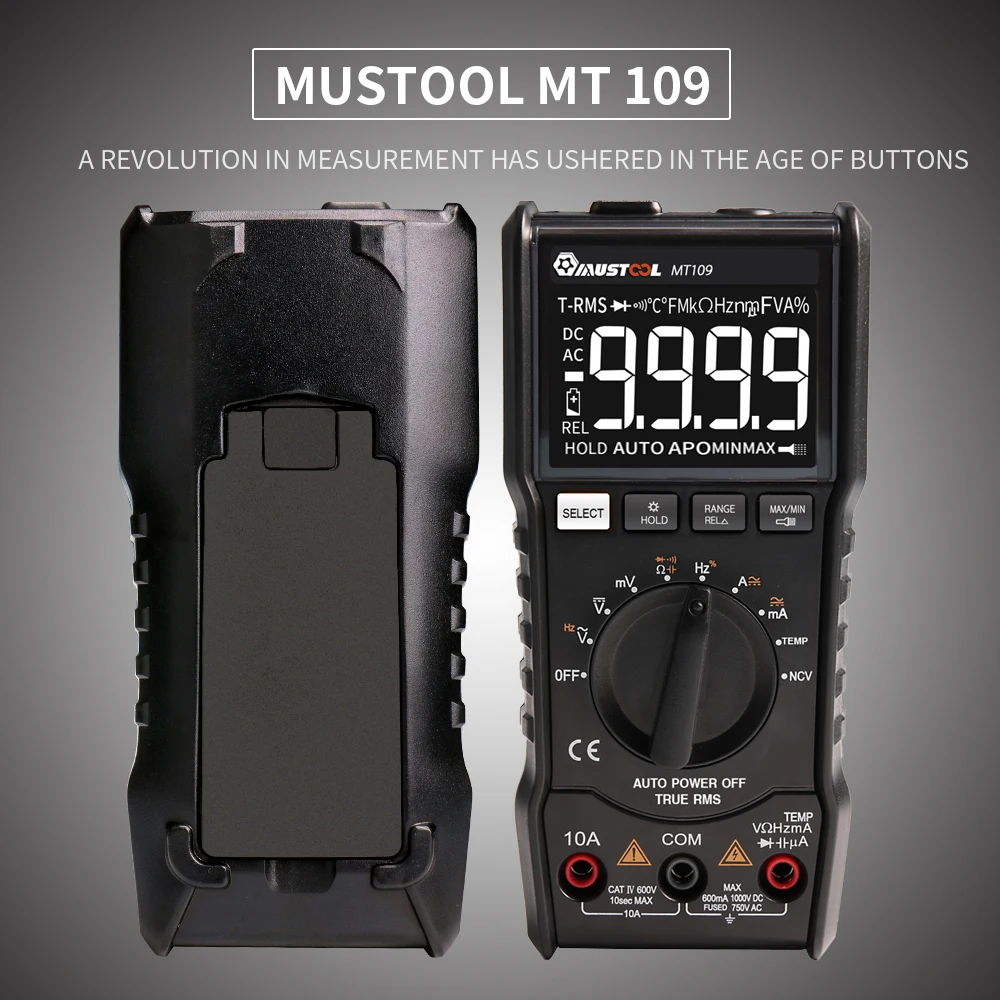 MUSTOOL MT8206 MDS8207 MT8205 MT99 MT109 2 в 1 цифровой Интеллектуальный Ручной осциллограф мультиметр напряжение тока