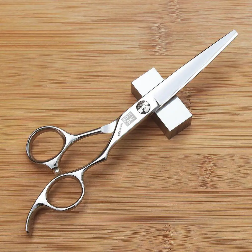 Steel hair scissor professional grade reglazes scissors 6 qi bangs