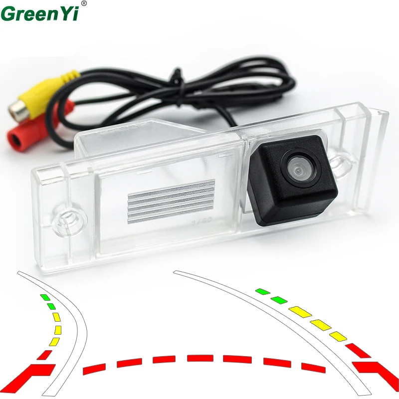 

GreenYi Reversing Trajectory Tracks Vehicle Camera Car Rear View Camera For Hyundai Santa Fe SantaFe 2006 2007 2008 2009 2010