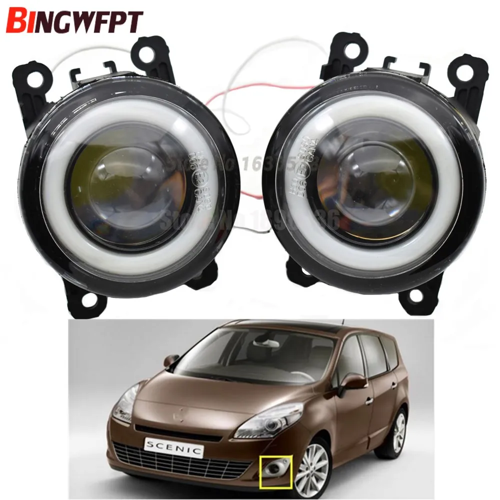 

2x (Left+Right) Angel Eye Fog Lamps LED Lights For Renault TWINGO GRAND SCENIC MASTER TRAFIC LOGAN Laguna DUSTER Kangoo LATITUDE