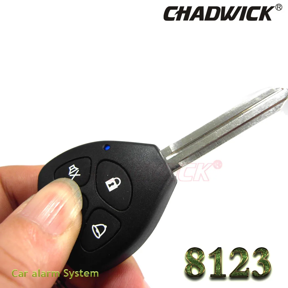 Новинка CHADWICK 8123 для Toyota#2 пустая Автомобильная сигнализация с ключом универсальная сирена односторонняя автоматическая система безопасности без ключа 4 кнопки quanlity