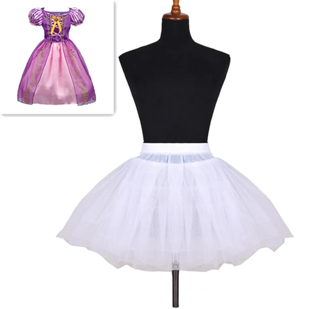 Fast Shipping Wedding Accessories Kids Girls Petticoat Vestido Longo Ball Gown Crinoline Skirt Petticoats In Stock