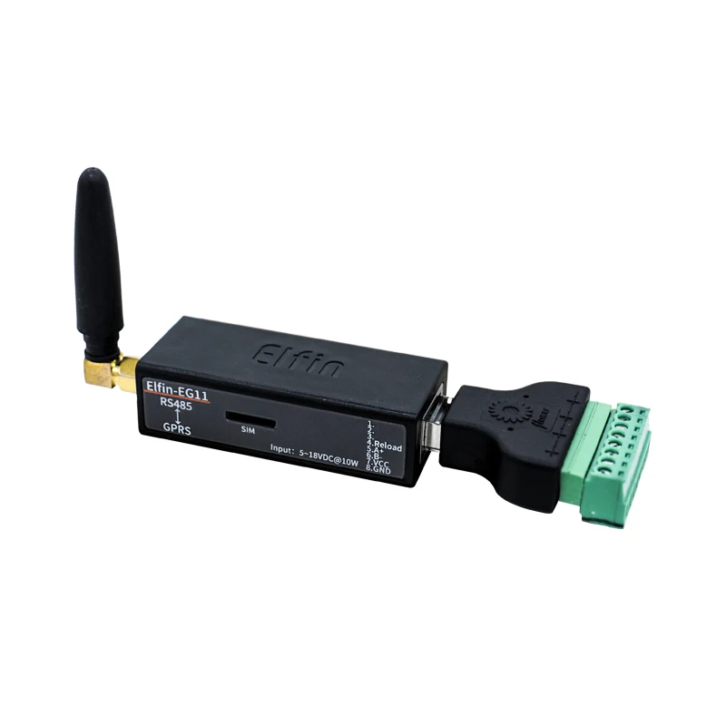 

Elfin-EG11 Serial Port Device Connect to Network Modbus TPC IP Function RJ45 RS485 to GSM GPRS Serial Server