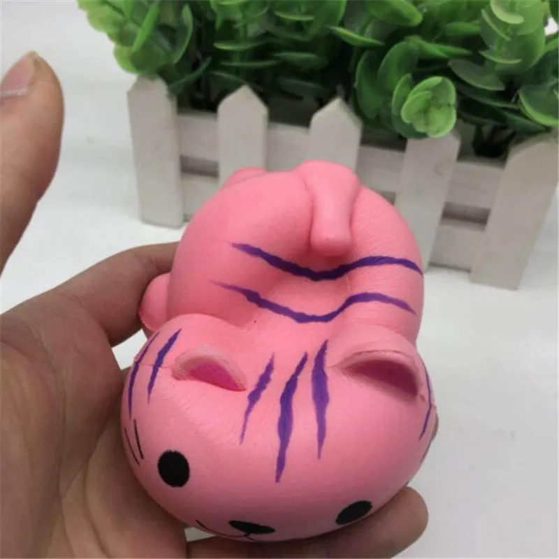 مكافحة الإجهاد لطيف كيتي القط اسفنجي بطيئة ارتفاع Squishi بو اسفنجي ضغط إسحق الحبل لجميع الهاتف الذكي الهاتف المحمول الأشرطة