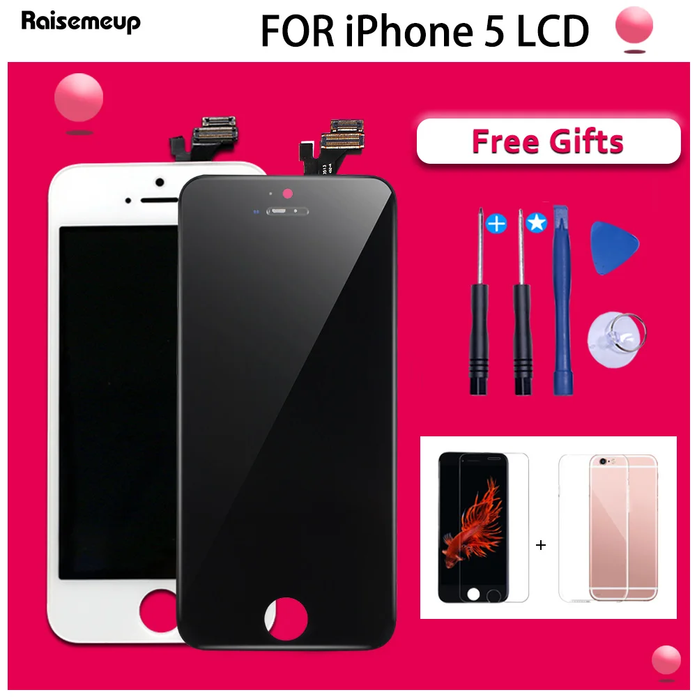 ЖК экран класса AAA + для iPhone 5 a1428 a1429 a1442 полный комплект сменный дигитайзер