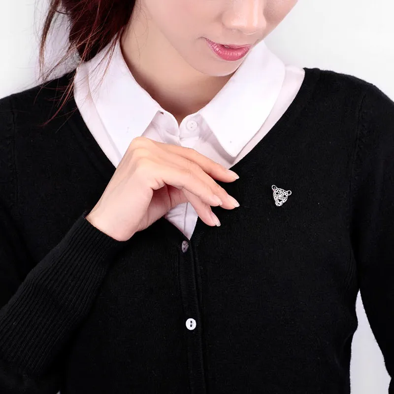 1 пара винтажных брошей для женщин крест Леопард голова корабль Костюм