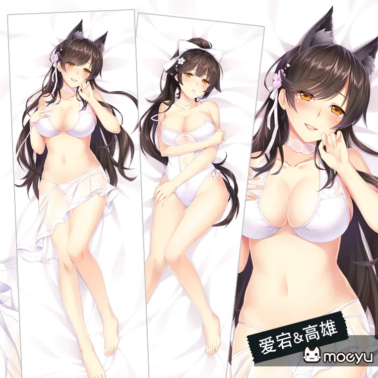 Игра Azur Lane Atago и Такао обниматься тела чехол Крышка 2WAY ткань пикантные наволочка с