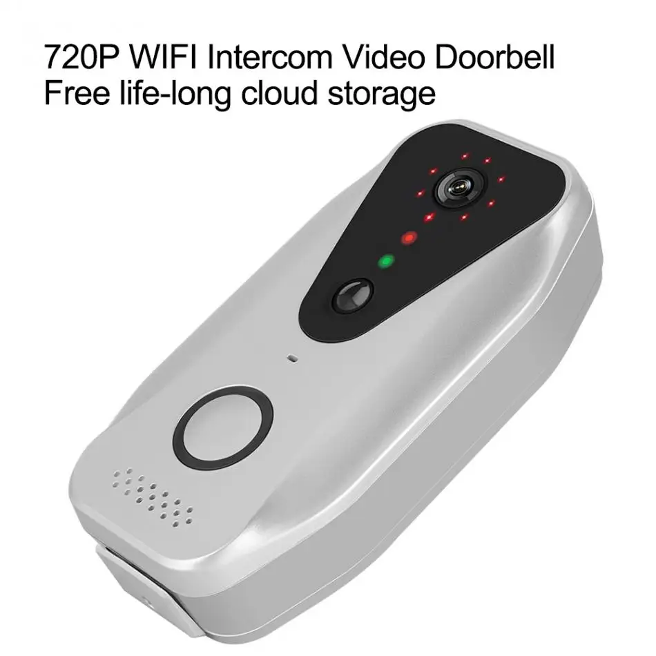 720 P Wi Fi Домофон видео дверные звонки удаленного наблюдения дверной звонок Бесплатная облако хранения для жизни