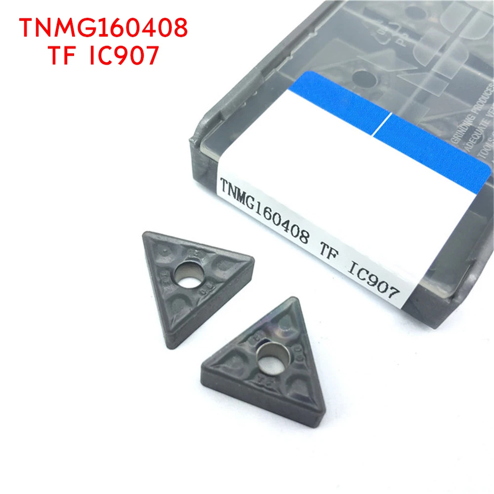 TNMG160408 TF IC907 Внешний Обращаясь Инструмент Твердосплавные вставки TNMG 160408 токарный станок инструмент токарный поворота вставки