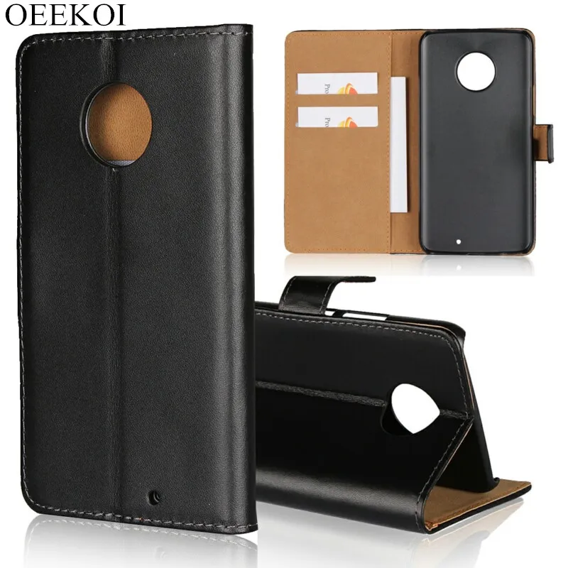 

OEEKOI Genuine Leather Wallet Flip Cover Case for Moto E4 Plus/X4/E3/G5/G5 Plus/M/Z/E2/X2/X Style XT1570 with Card Slot Holder