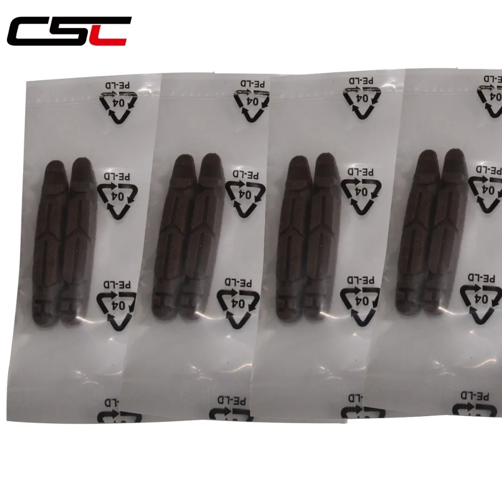 CSC Road brake pads Bicycle carbon wheels brake pads Bike V Brake Pads for Shiman0 Campy 2pcs, 4pcs, 6pcs,8pcs,10pcs option brake pads,bike brake pads