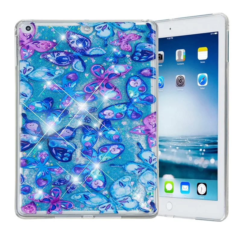 Wekays для Apple Ipad Air2 Ipad 6th Блестящий жидкий силиконовый чехол Fundas для Coque IPad Air 2 IPad 6 IPad6 9,7 дюймов чехол s