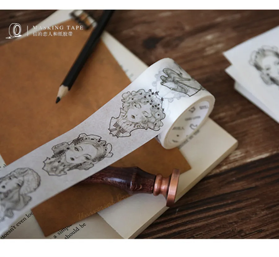 Винтажный Готический век серии бумажная маскирующая Лента Скрапбукинг украшения канцелярские васи лента