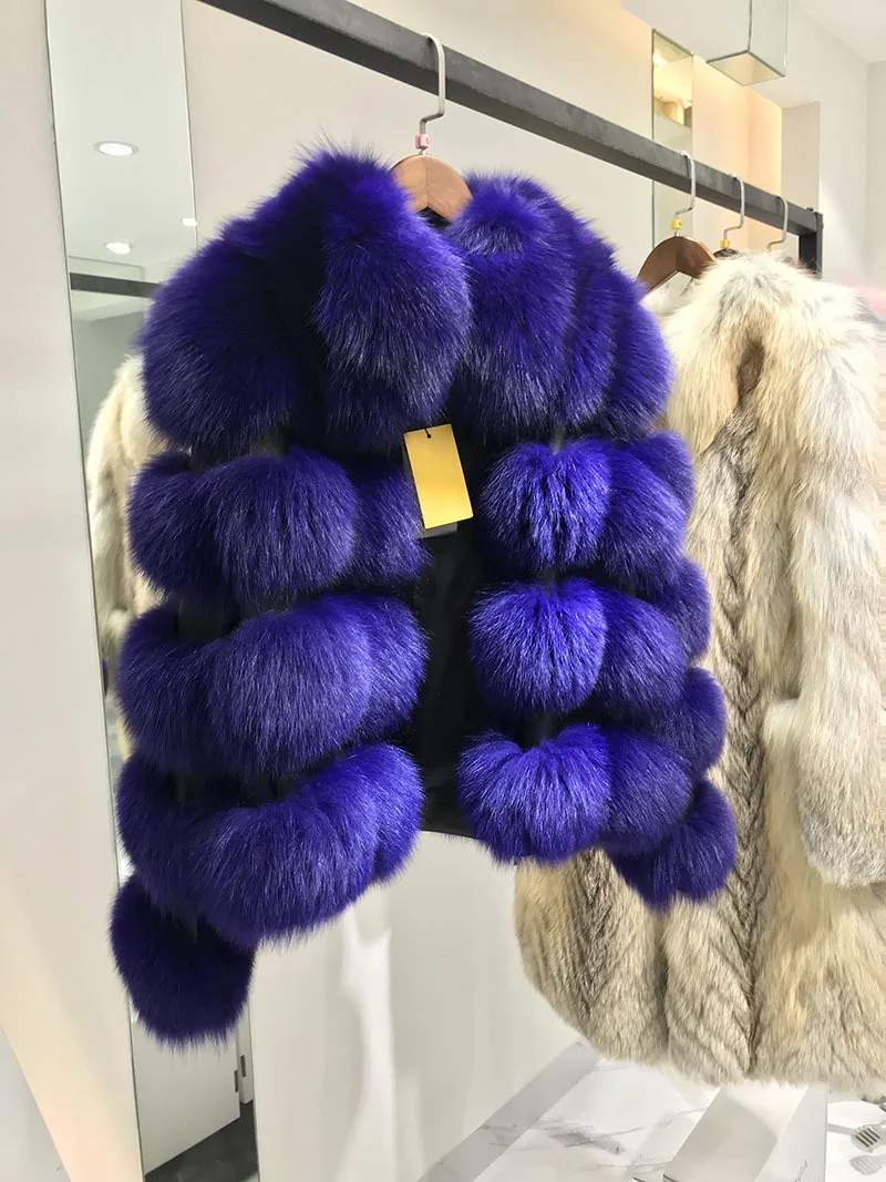 

2018 new thickening warm coat, Haining mink fox fur coat fur coat wholesale goods.