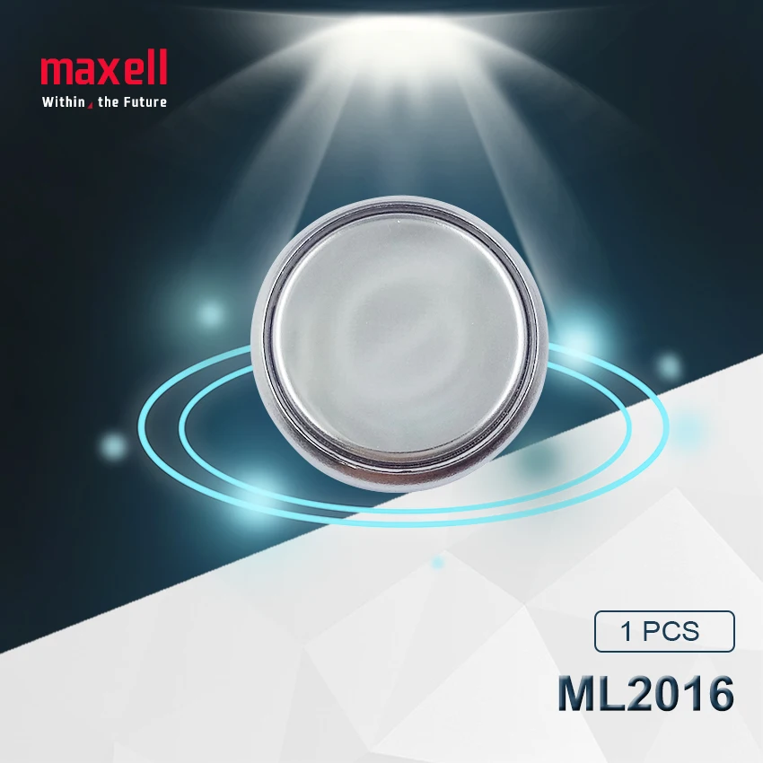 Оригинальный литий ионный перезаряжаемый батарейный блок 1 шт. Maxell ML2016 ML 2016 3 в