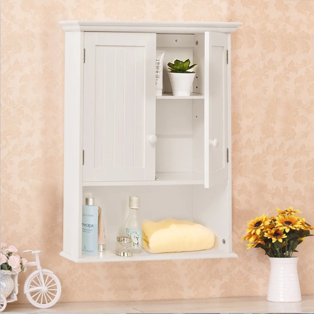 Us 63 99 Giantex Wall Mount Bathroom Cabinet Modern Storage Organizer Medicine Kitchen Laundry White Wood Shelf Cabinets Hw53984 On Us 63 99 Giantex Wall Mount Bathroom Cabinet Modern Storage Organizer Medicine Kitchen Laundry White Wood Shelf Cabinets Hw53984 On