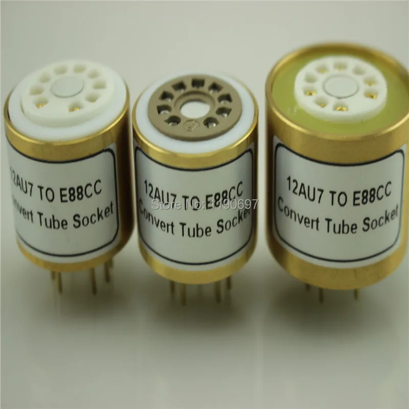 1 шт. 12AU7 12AX7 12AT7 ECC83(сверху) к ECC88 E88CC 6922(снизу) трубка DIY звуковая вакуумная трубка адаптер розетка конвертер