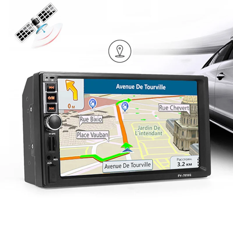 Автомобильный мультимедийный плеер 2 din GPS навигация Bluetooth радио AUX mp3 MP4 MP5 стерео