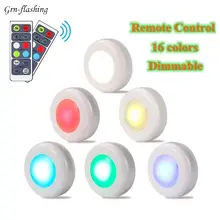 16 цветов Светодиодная подсветка под шкаф диммируемая вспышка Декор для дома кухня туалет ТВ задний светильник для шкафа лестницы Лофт шкаф ночник