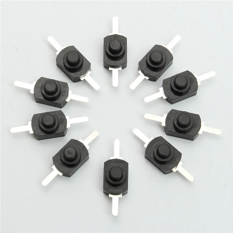 

20pcs DC 30V 1A Black On Off Mini Push Button Switch for Electric Torch