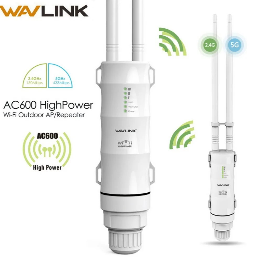 Wavlink 5Ghz outdoor wifi range extender 600mbps High power 12dbi Antenna amplifier waterproof wifi router/repeater Access Point Wavlink 5Ghz outdoor wifi range extender 600mbps High power 12dbi Antenna amplifier waterproof wifi router/repeater Access Point