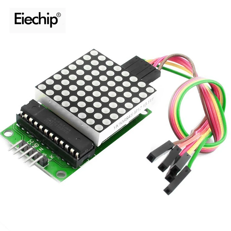 Модуль управления светодиодным дисплеем 8x8 MAX7219 для интерфейса Arduino 5 В выходной