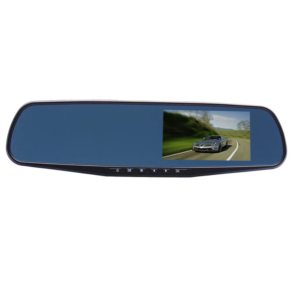 Univeral Dual Lens TFT LCD Parking Car Rear View Mirror Monitor 4.3'' Rearview Monitor for Backup Reverse Camera with G-sensor