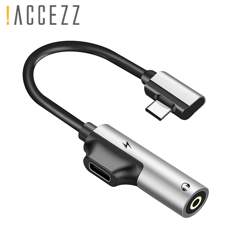 ! USB Type C AUX адаптер ACCEZZ быстрая зарядка для Xiaomi Mi 6 5 Huawei Mate 10 Pro 3 мм разъем наушников