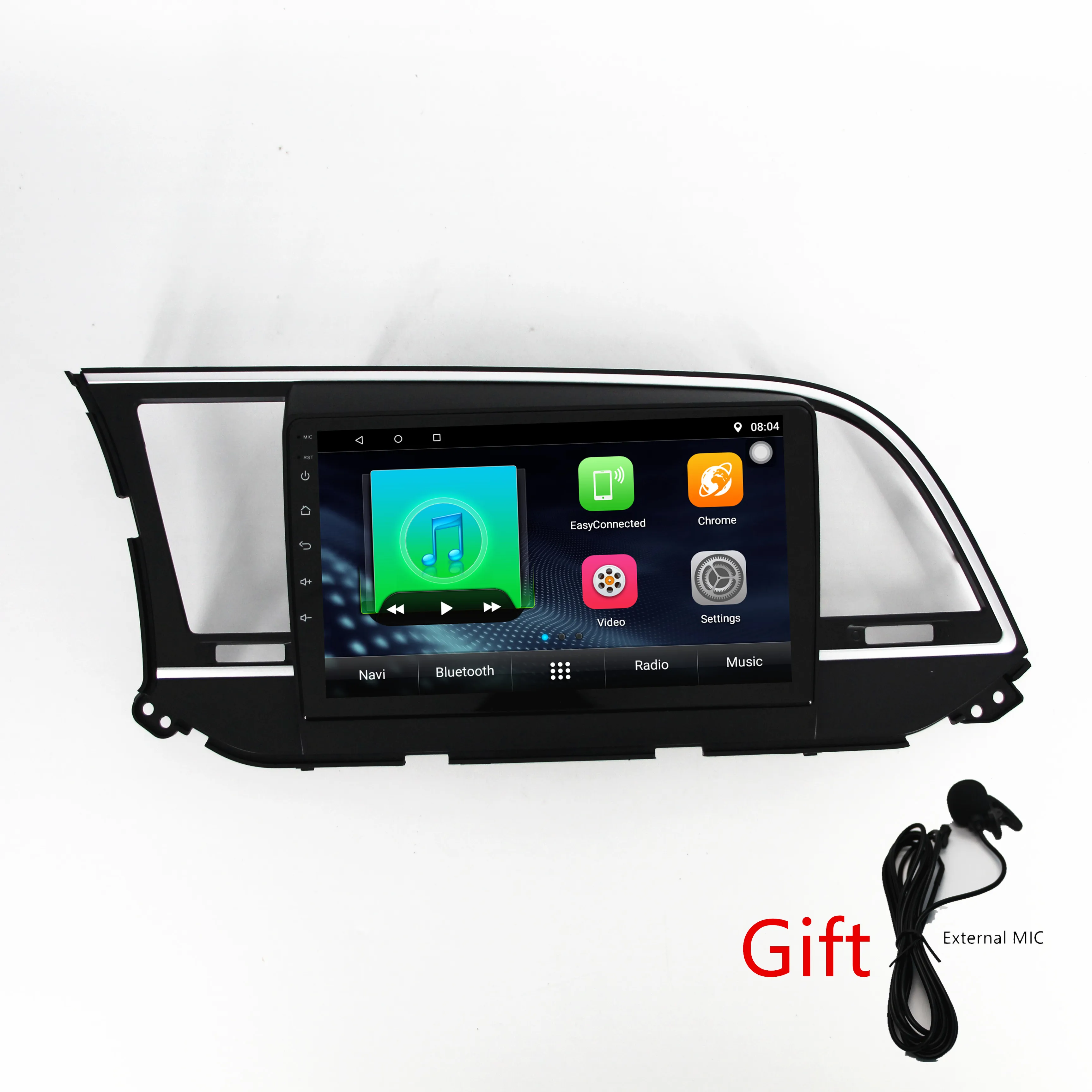 Perfect 1din car Android8.1 multimedia player 2.5D stereo radio For Hyundai Elantra Avante 2016 2017 2018 with gps navigation BT Music 3