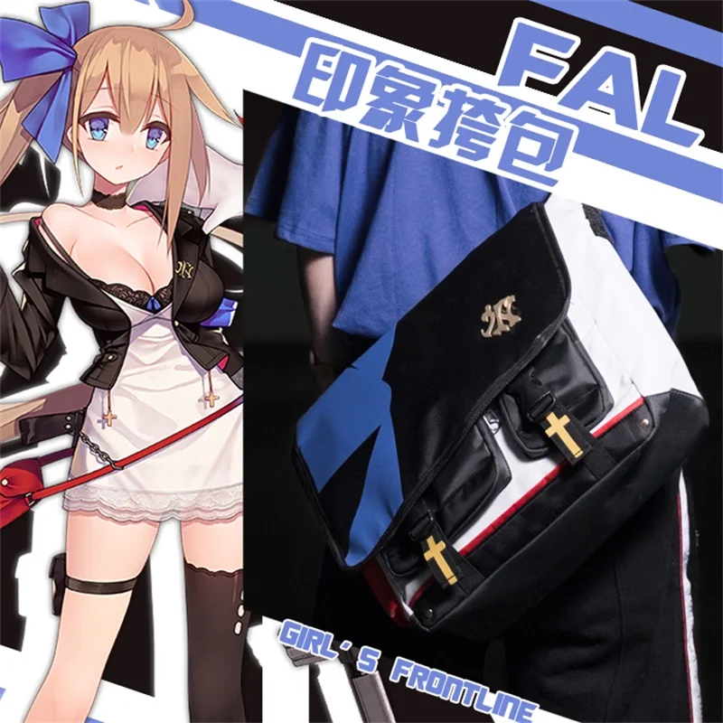 

Hot Game Girls Frontline FAL Cosplay Casual Shoulder Bag Halloween Carnival Battle Unifroms School bag Cosplay Messenger bag