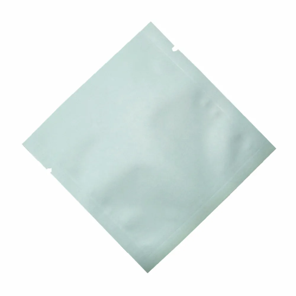 100 шт красочные открытый Топ алюминиевый упаковочный пакет небольшие подарки конфетные тепловые уплотнения майларовые Упаковочные пакеты для закусок розничной упаковки - Цвет: Light Blue