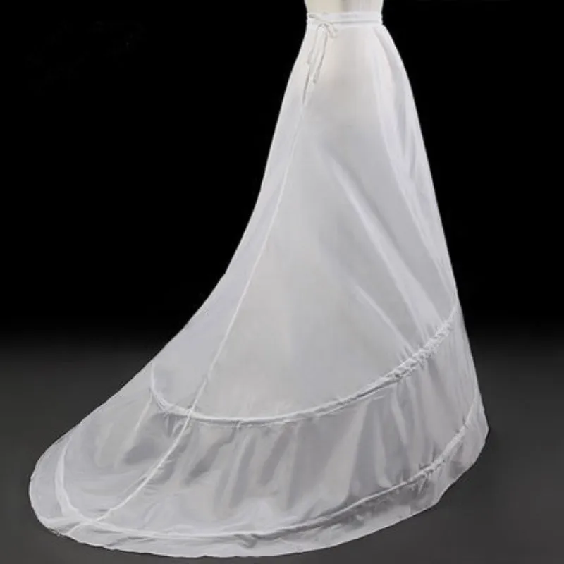 Fast-Shipping-2-Hoops-Trailing-Petticoat-Crinoline-Slip-Underskirt-For-Wedding-Dress-Bridal-Gown-In-Stock